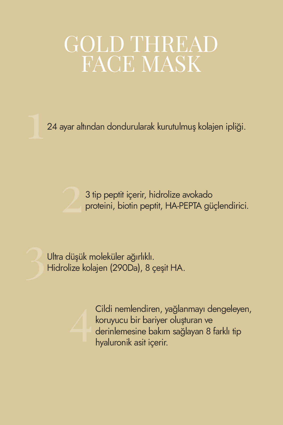 Gold Thread Face Mask