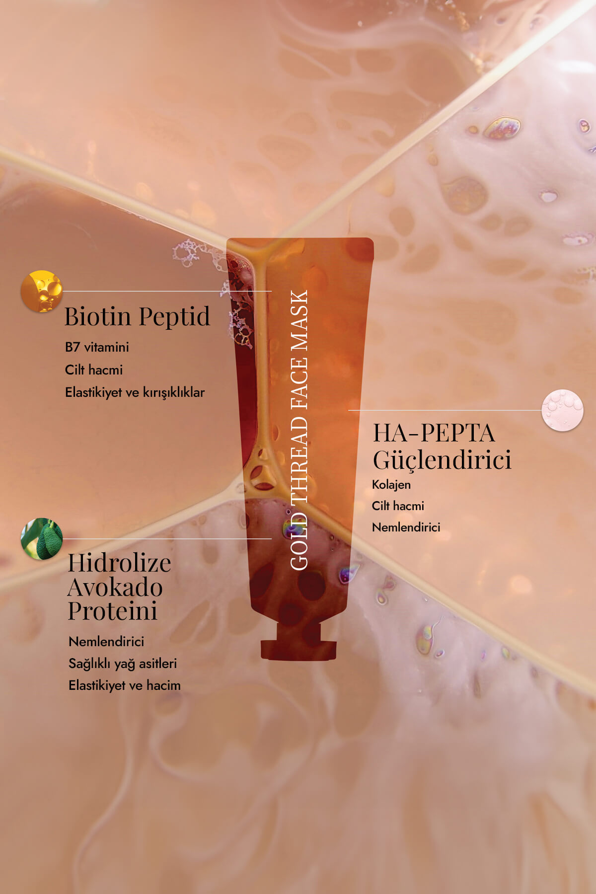 Gold Thread Face Mask