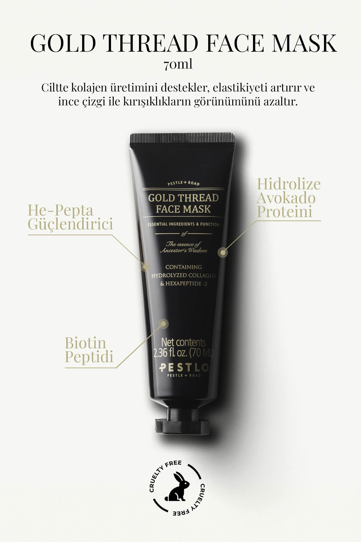 Gold Thread Face Mask